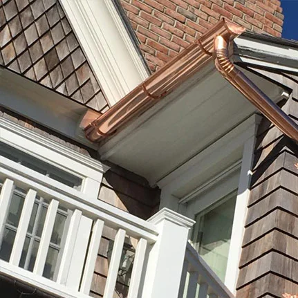 copper gutter installation Copiague ny